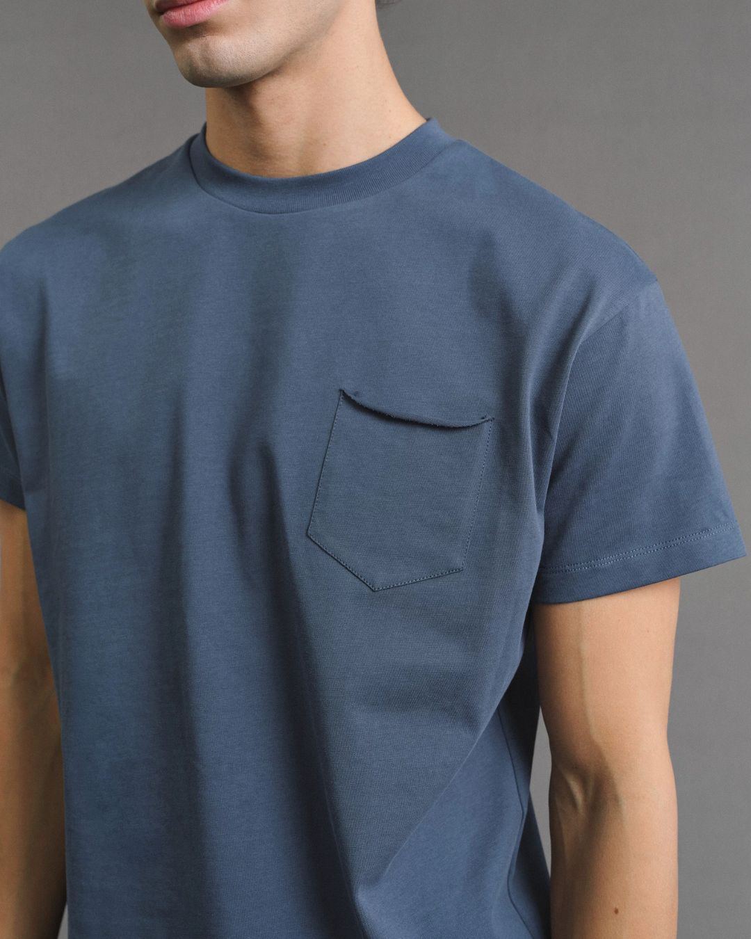Roll-Hem Boxy T-shirt　ST218