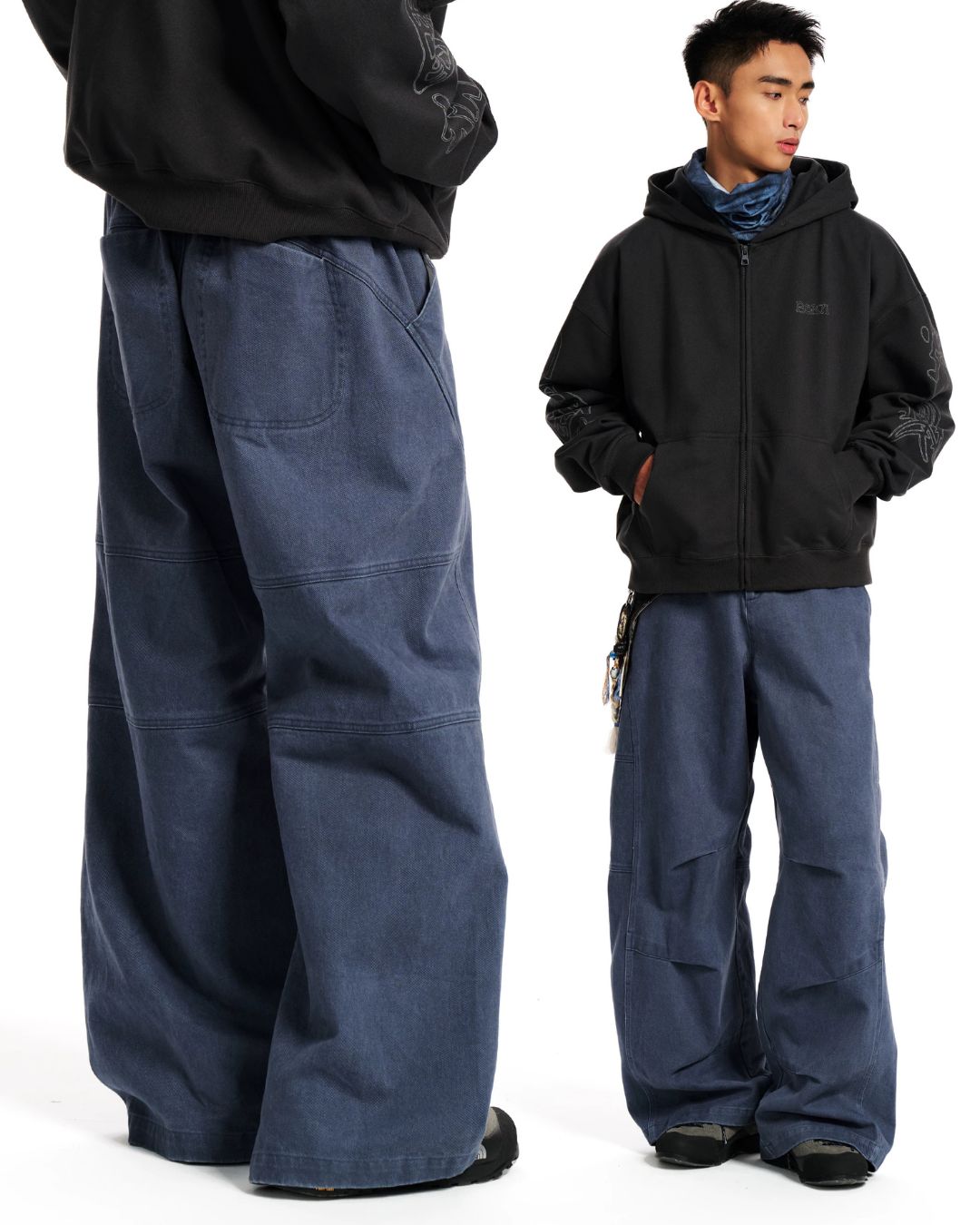 Washed Twill Wide Pants　WP128