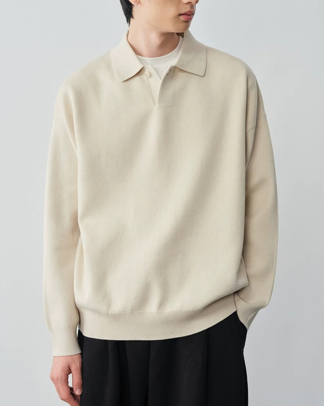 Relaxed Polo Knit　KN055