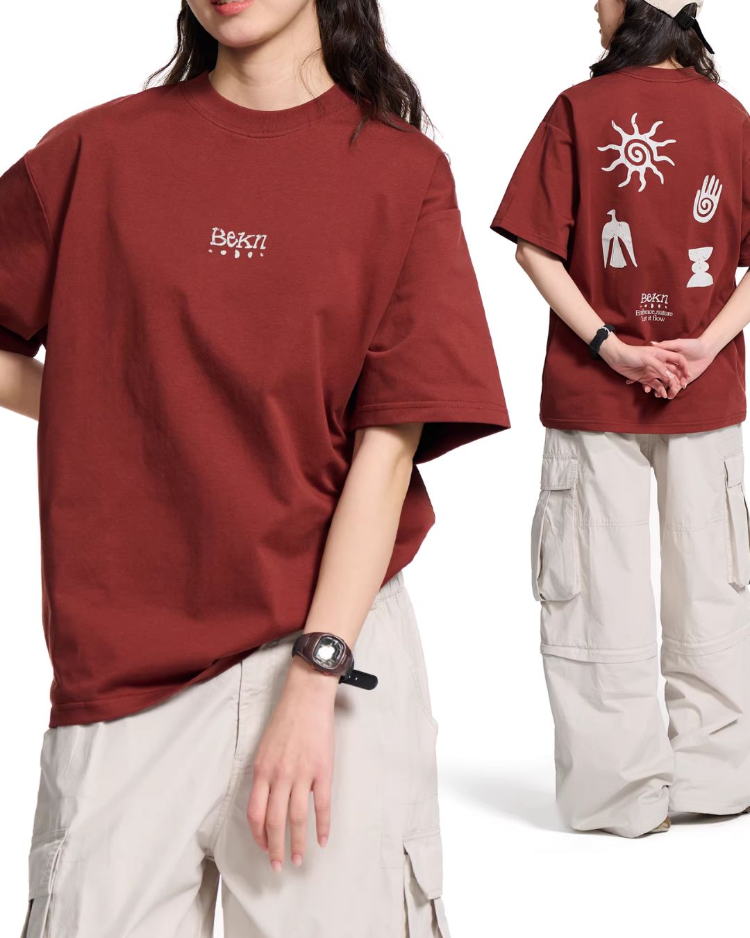 Retro Print Quick-dry T-shirt　ST179