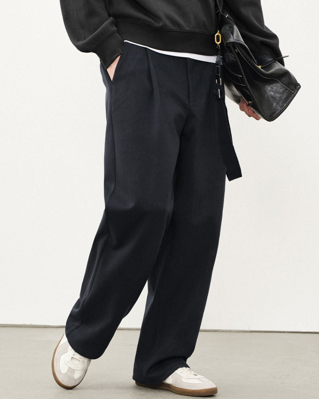 Wool Straight Wide Pants　WP079