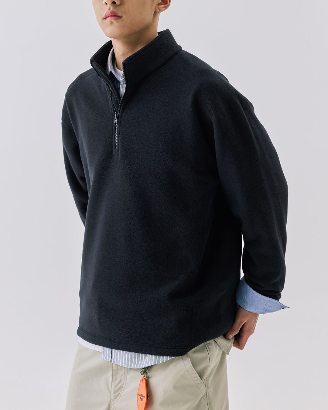 Fleece Half-zip Sweat　SW095