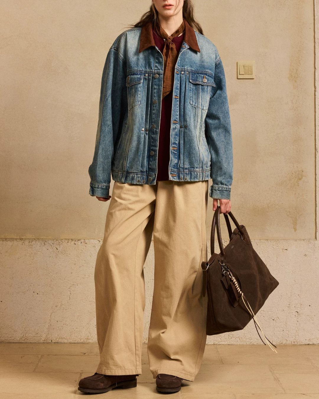 Multi-way Suede Tote Bag　BG017