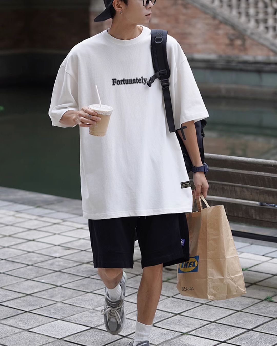 Oversize Logo T-shirt　ST071