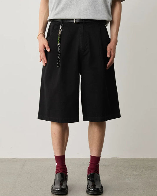 Pleated Cotton Shorts　SP070