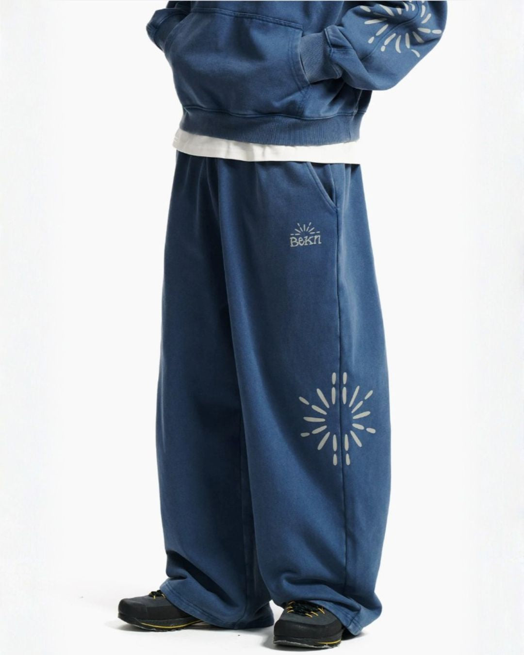 Washed Sunburst Sweat Pants　TP031