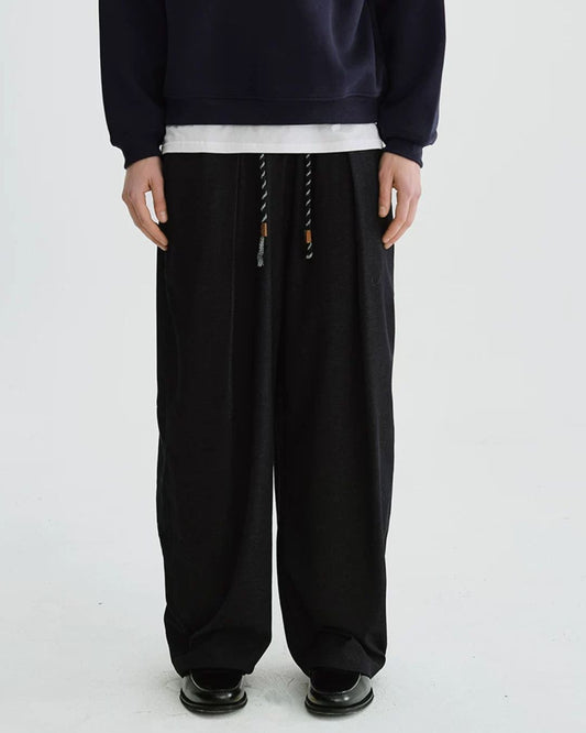 Drawstring Relaxed Tucked Pants　WP099
