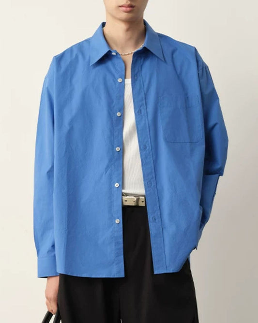 Cotton Loose-Fit Shirt　LS108