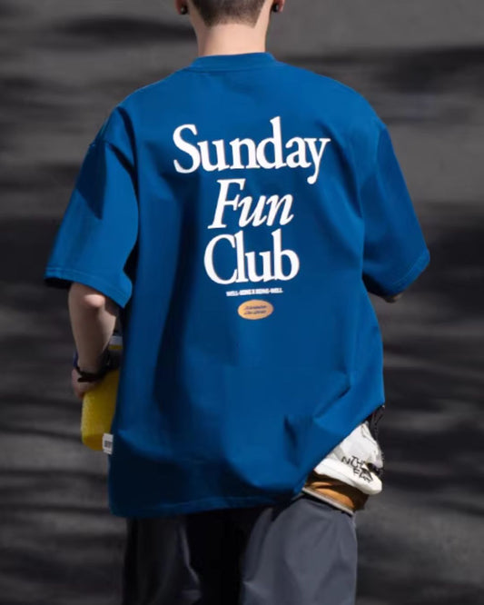 Cotton Letter Print T-shirt　ST176