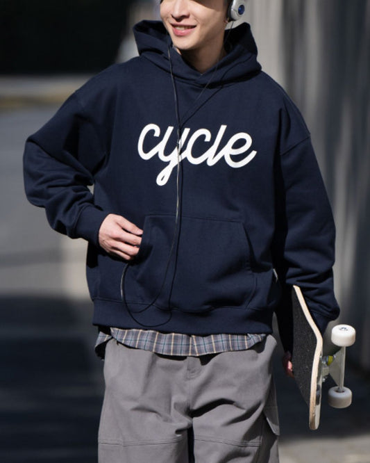 【予約販売】Front Logo Print Hoodie　HD080