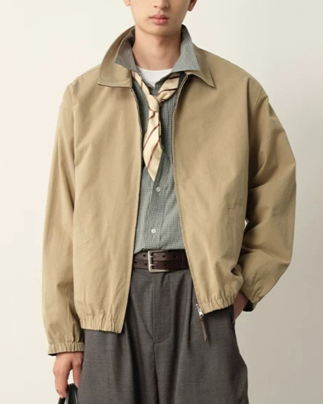 Reversible Check Zip Jacket　JK259