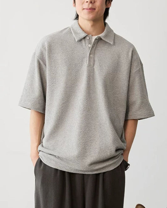 Comfortable Waffle Polo Shirt　SS087