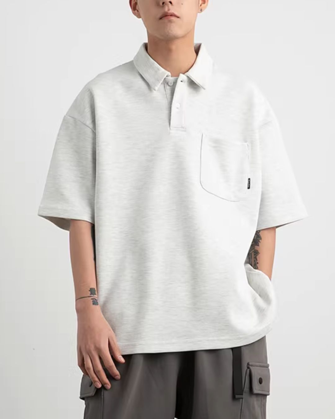 【10日以内お届け】Heavy Weight Basic Polo Shirt　SS078