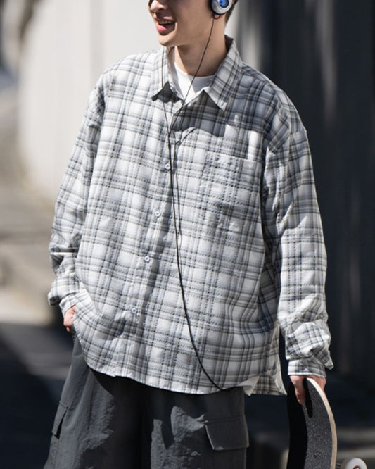 Basic Casual Check Shirt　LS100
