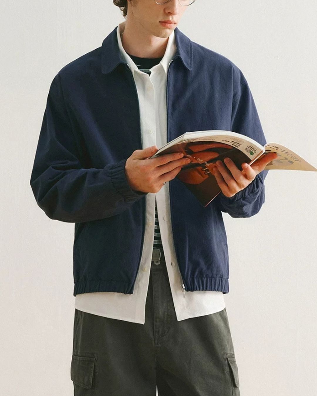Washed Harrington Jacket　JK262