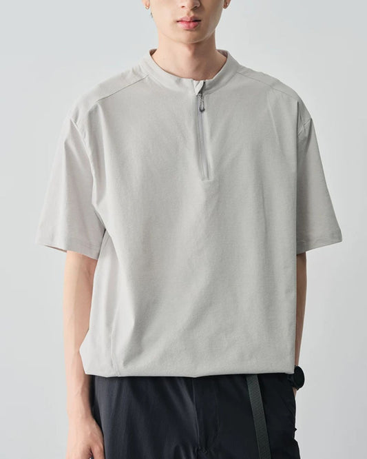 Half-zip Drawstring Pullover　ST202