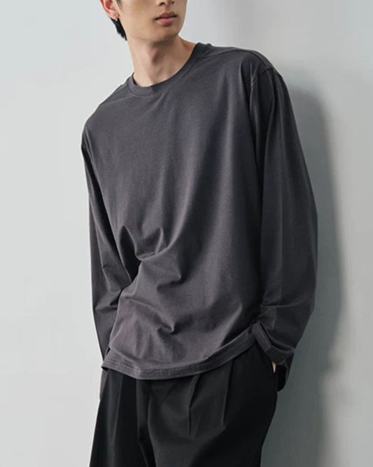 Wool Blend Long Sleeve T-Shirt　LT092