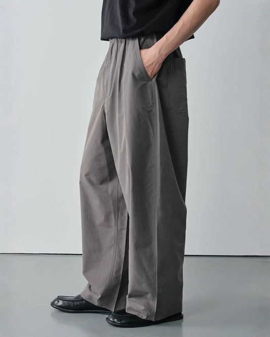 Linen-blend Curved Pants　WP107