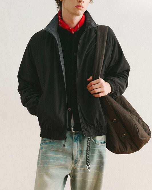 Reversible Stand Collar Jacket　JK257