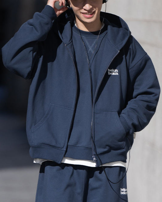 Basic Full Zip Hoodie　HD076
