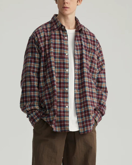 Relaxed Flannel Check Shirt　LS112