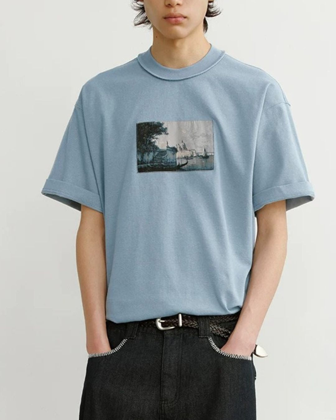 Landscape Painting T-shirt　ST197