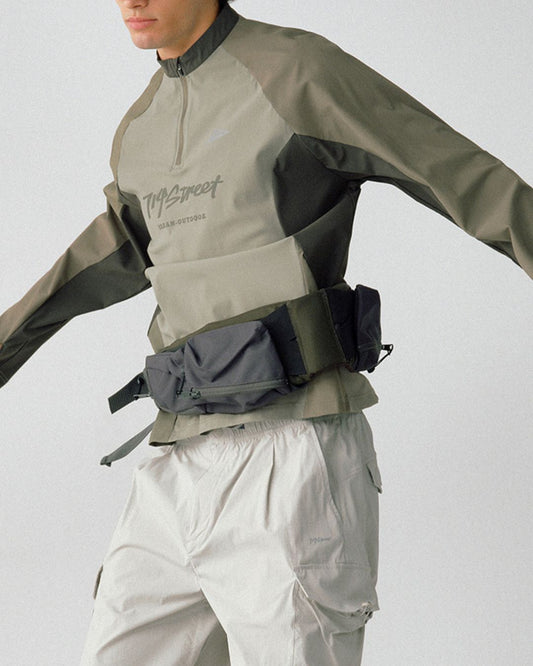 【10日以内お届け】Quick-drying Half-zip T-shirt　LT079