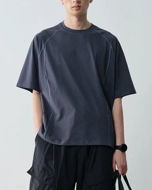 Curved Line Sporty T-Shirt　ST190