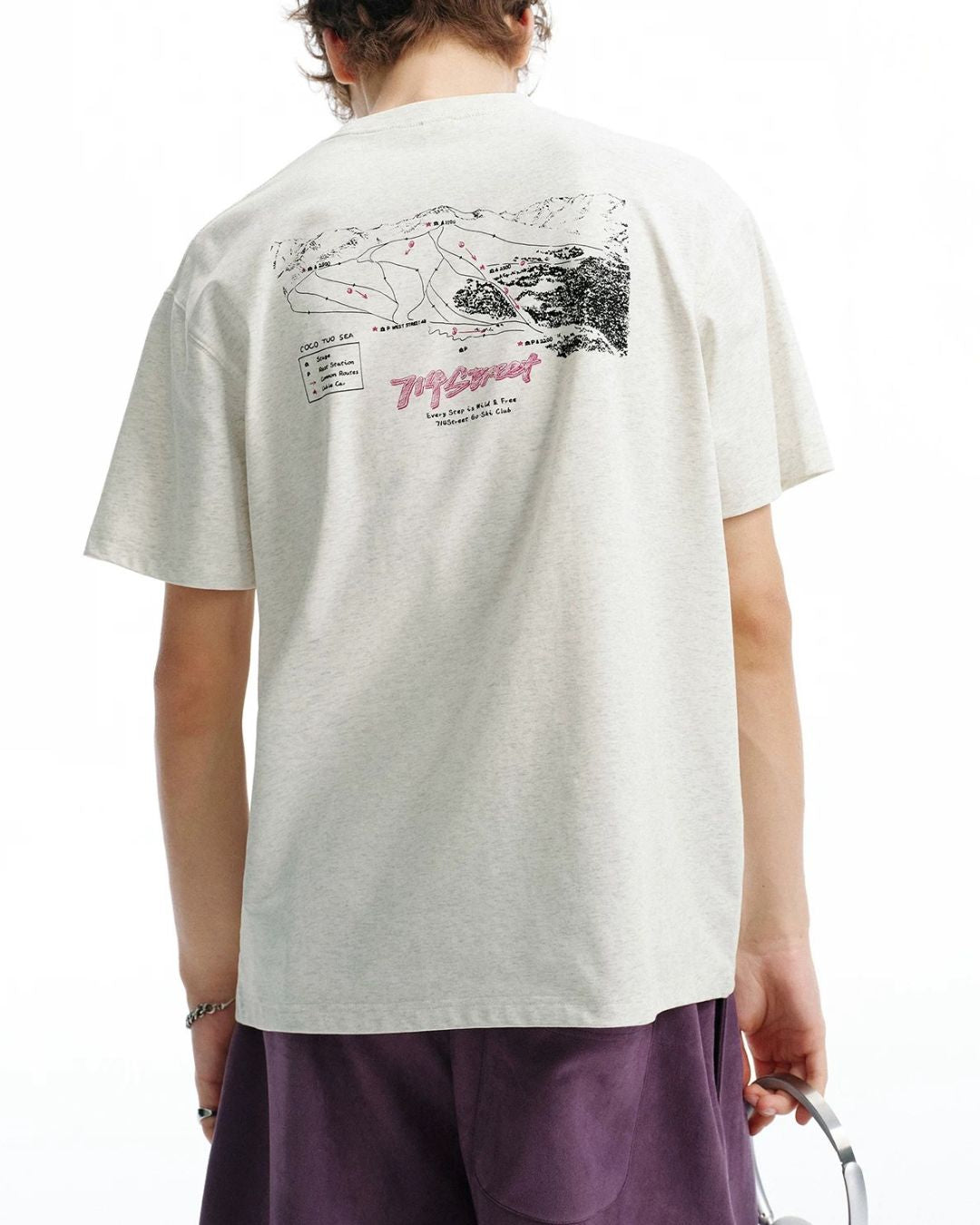Map-Graphic  T-Shirt　ST220