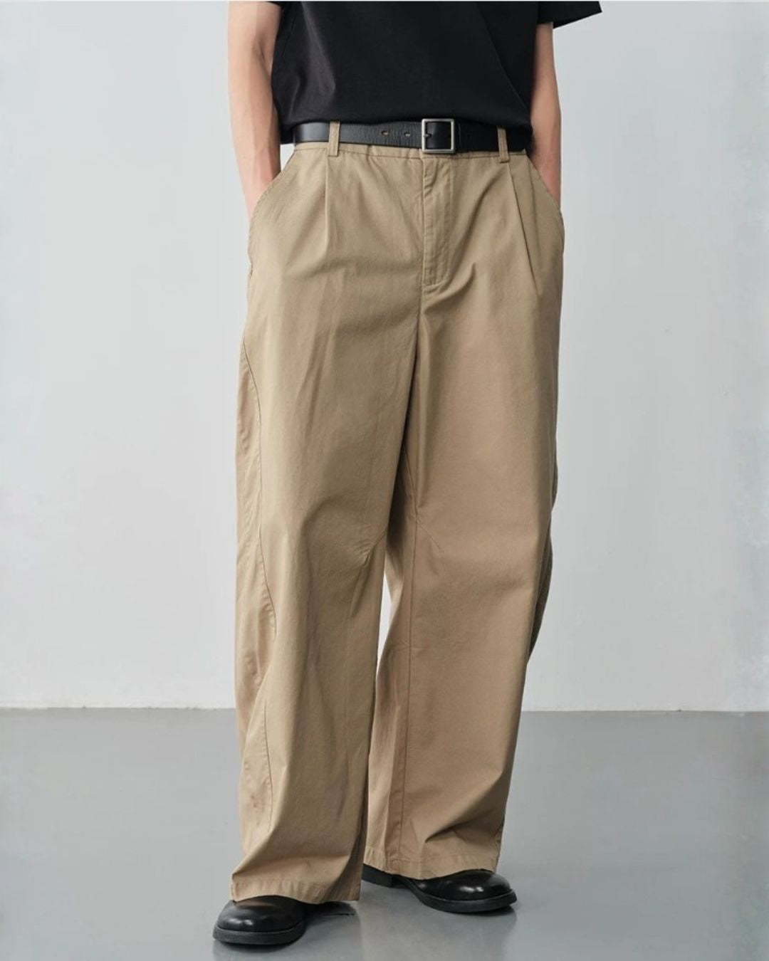 Structured Panel Wide Pants　WP115
