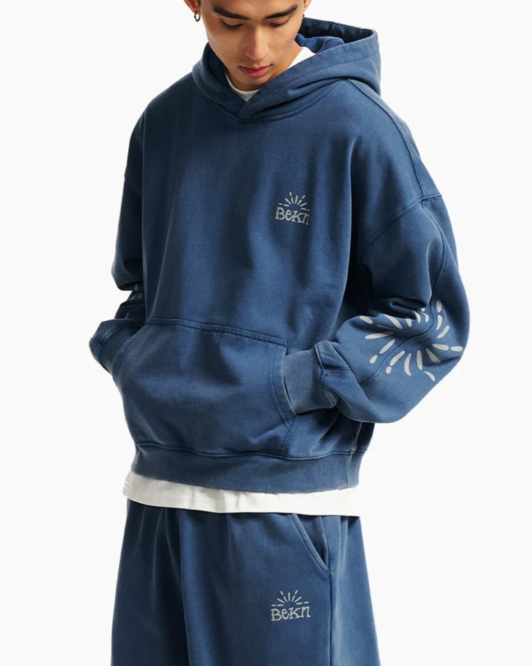 Washed Sunburst Hoodie　HD082