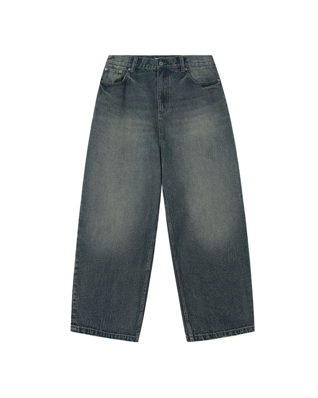 Washed Wide Denim Pants　DP047