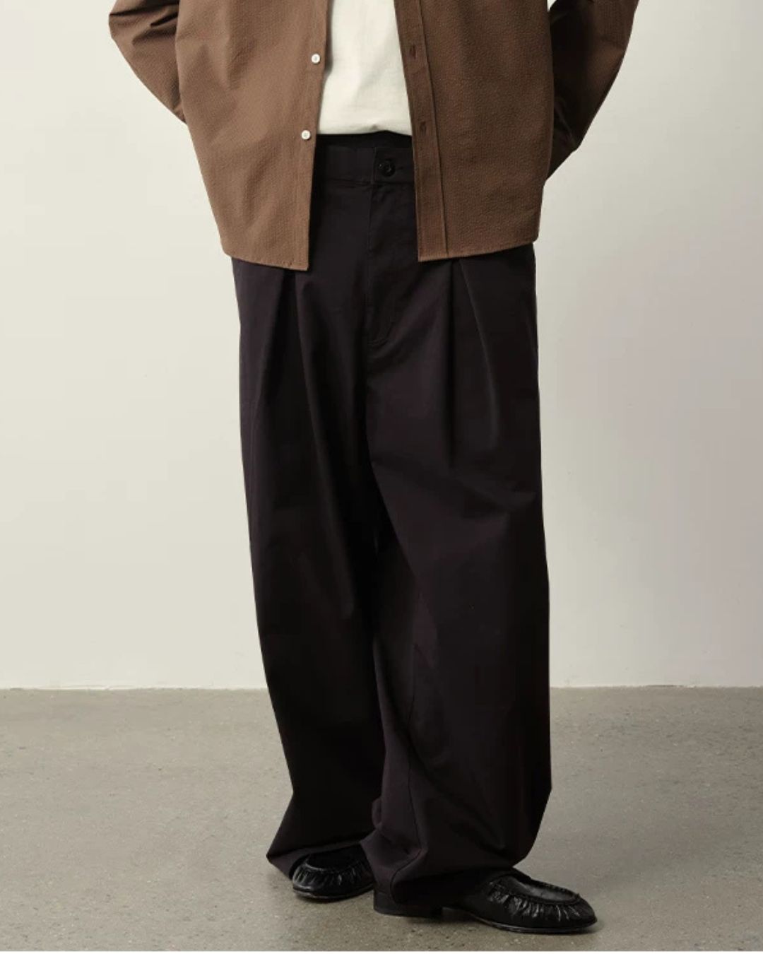 Wide Tuck A-Line Pants　WP114