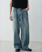 Vintage Washed Wide Jeans　DP061