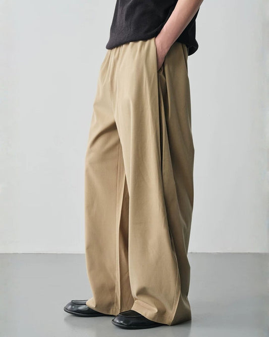 Linen Blended Drape Pants　WP105