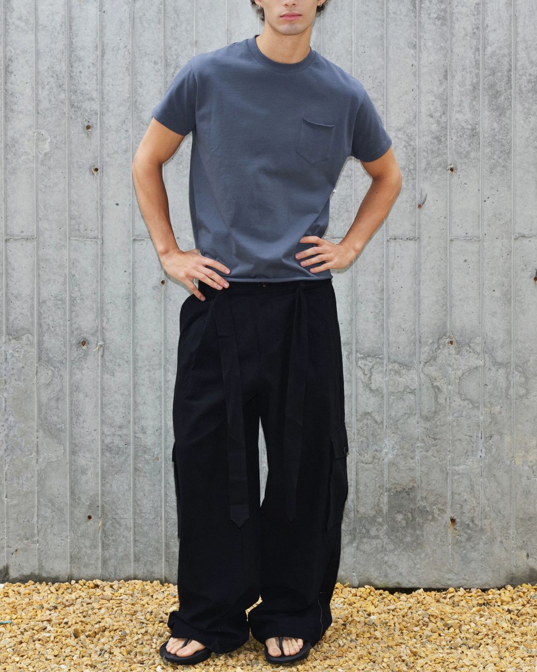 Roll-Hem Boxy T-shirt　ST218