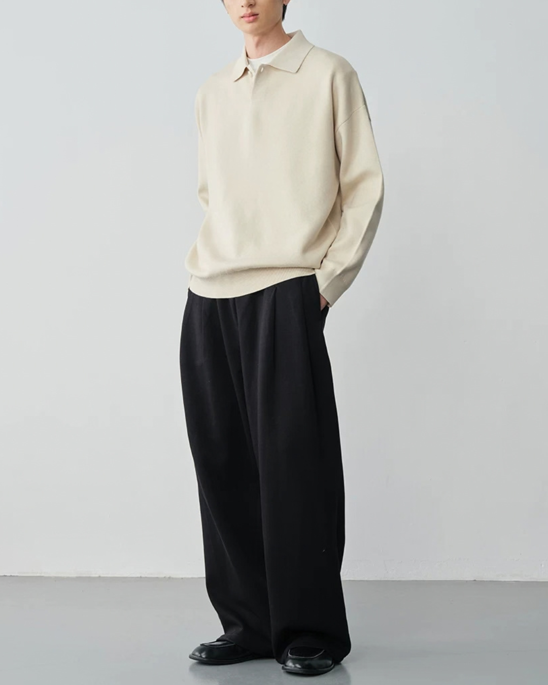 Relaxed Polo Knit　KN055
