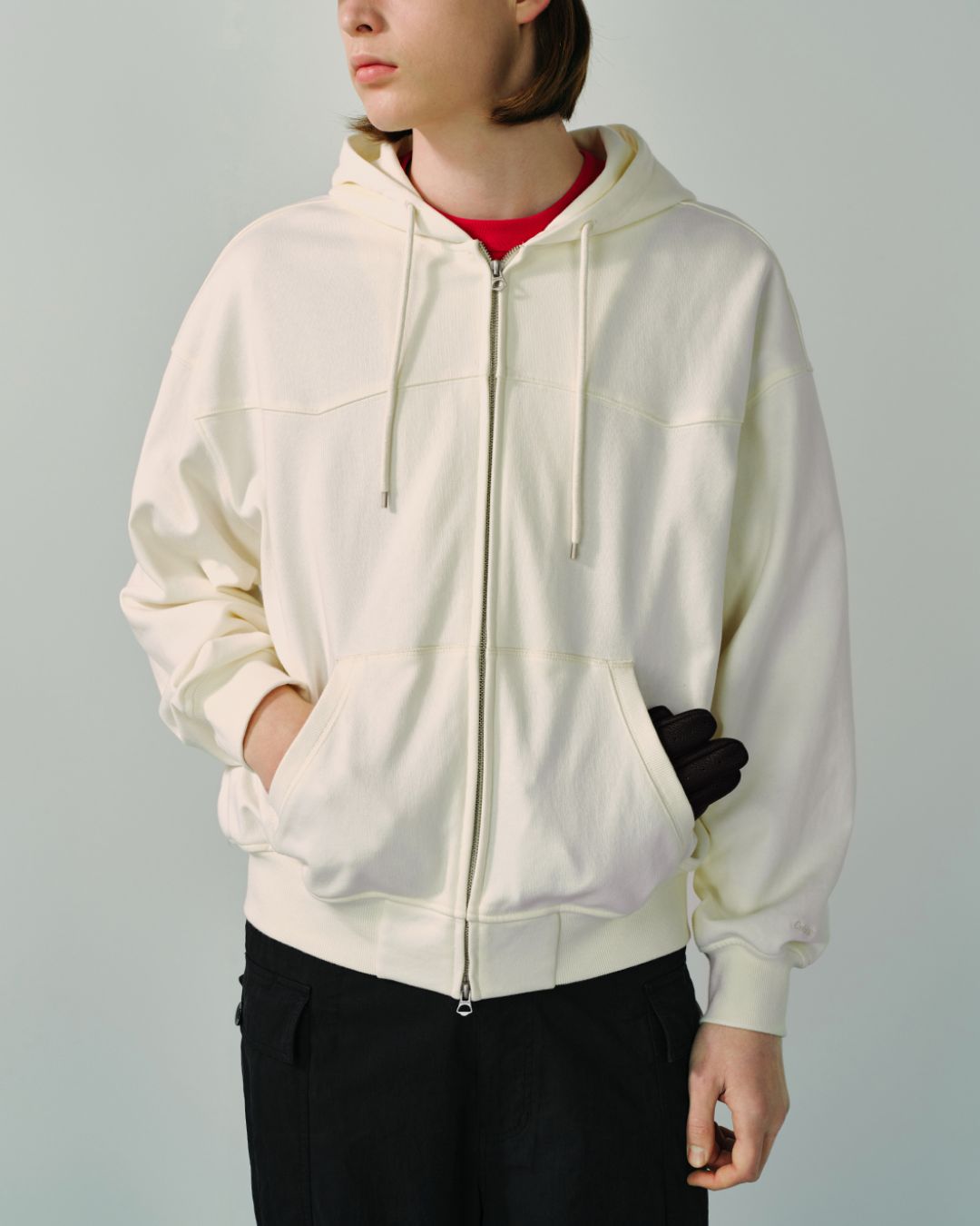 Double Zip-up Hoodie　HD069