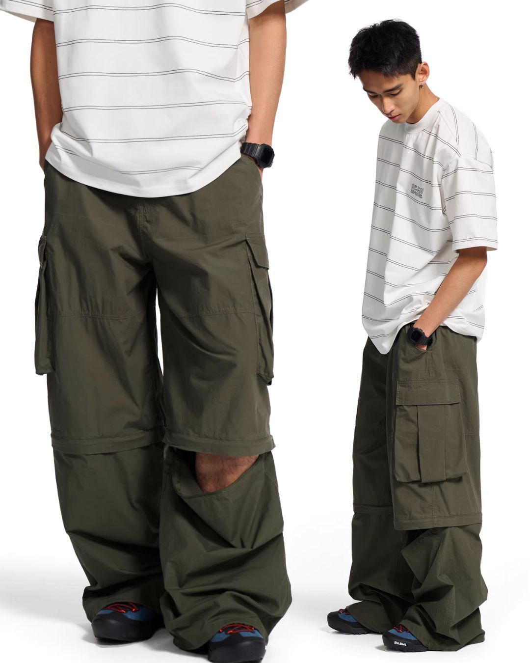 2-Way Wide Cargo Pants　WP096