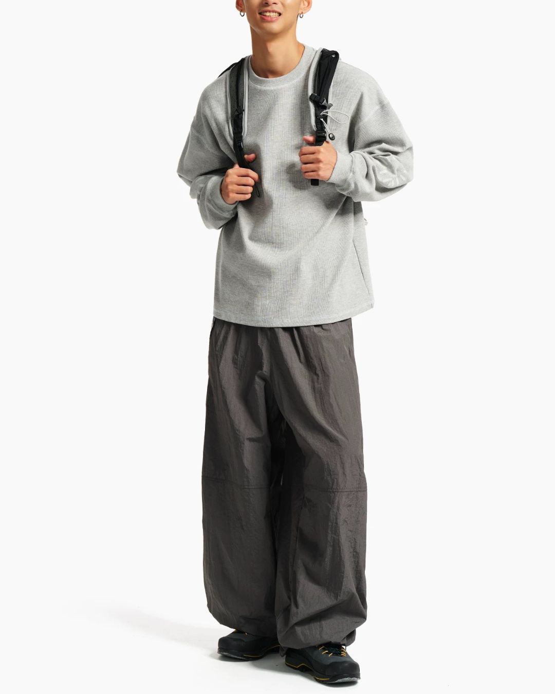 Nylon Shirred Wide Pants　WP117