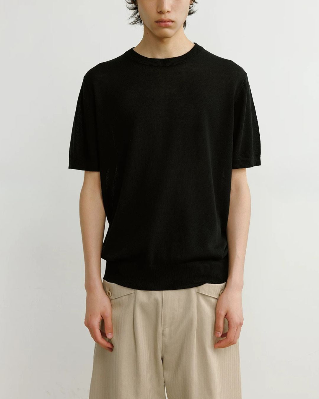 Relaxed Summer Knit T-Shirt　ST204
