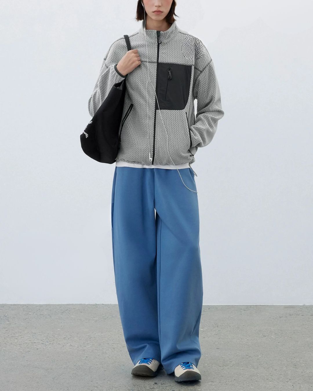 Wave Textured Fleece Jacket　JK266