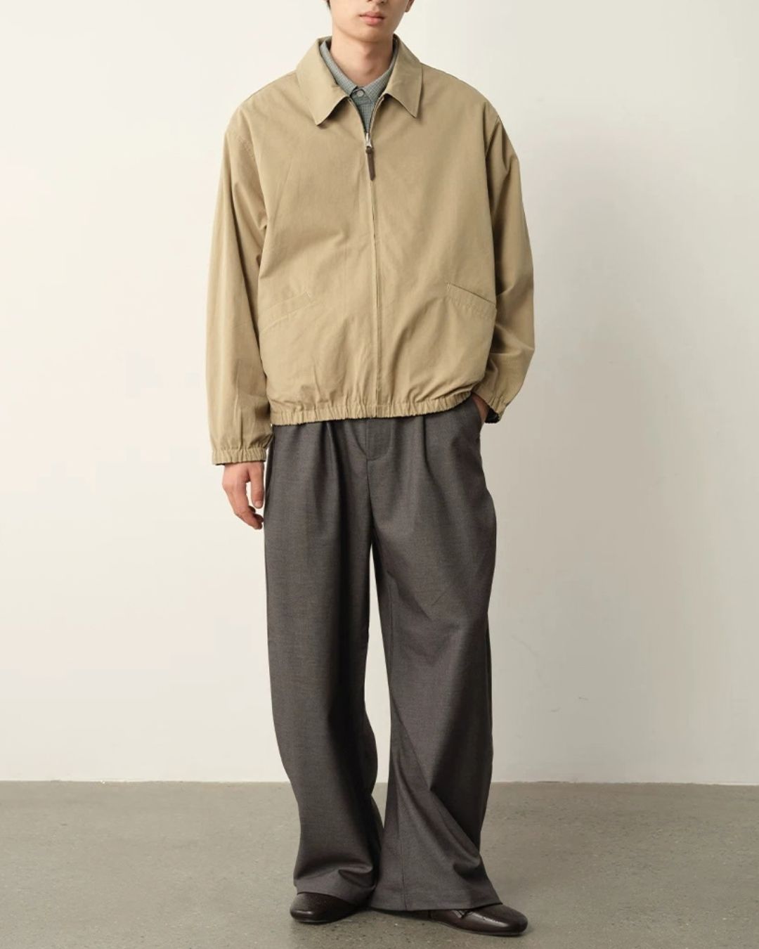 Reversible Check Zip Jacket　JK259