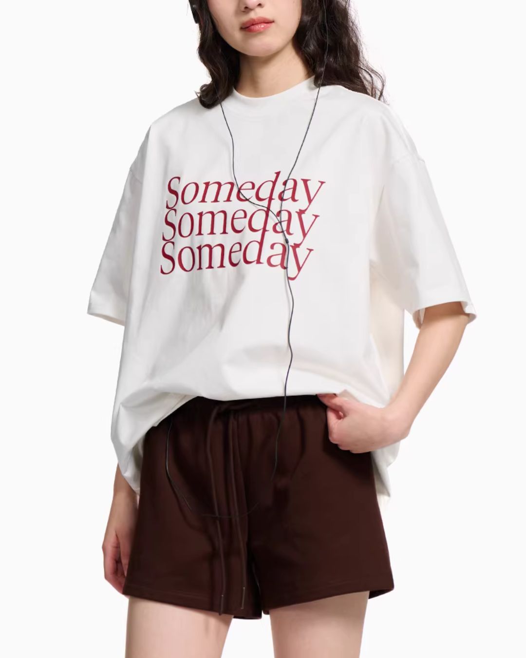 3-tier Logo Loose T-shirt　ST180