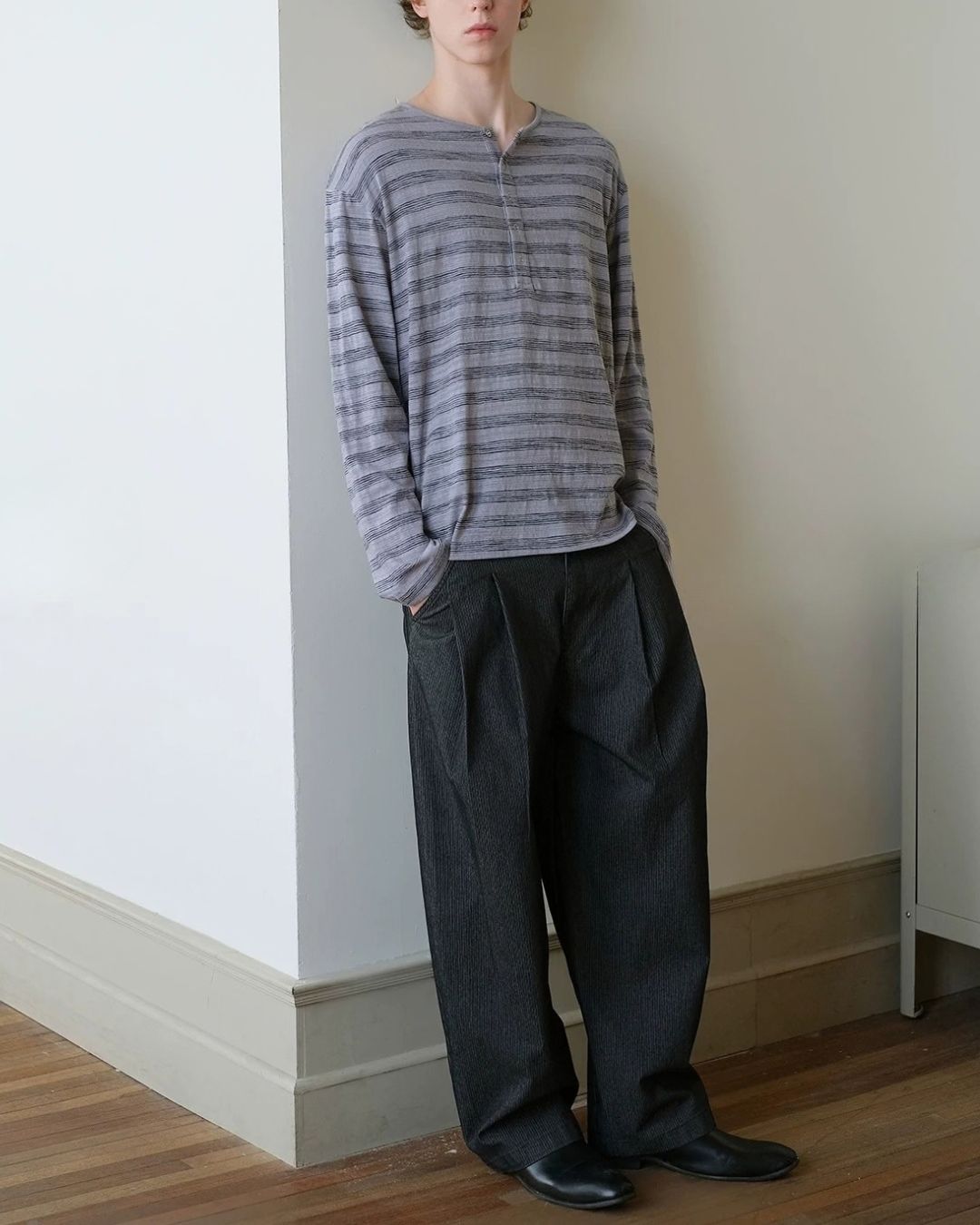 Relaxed Tuck Wide Pants　WP121