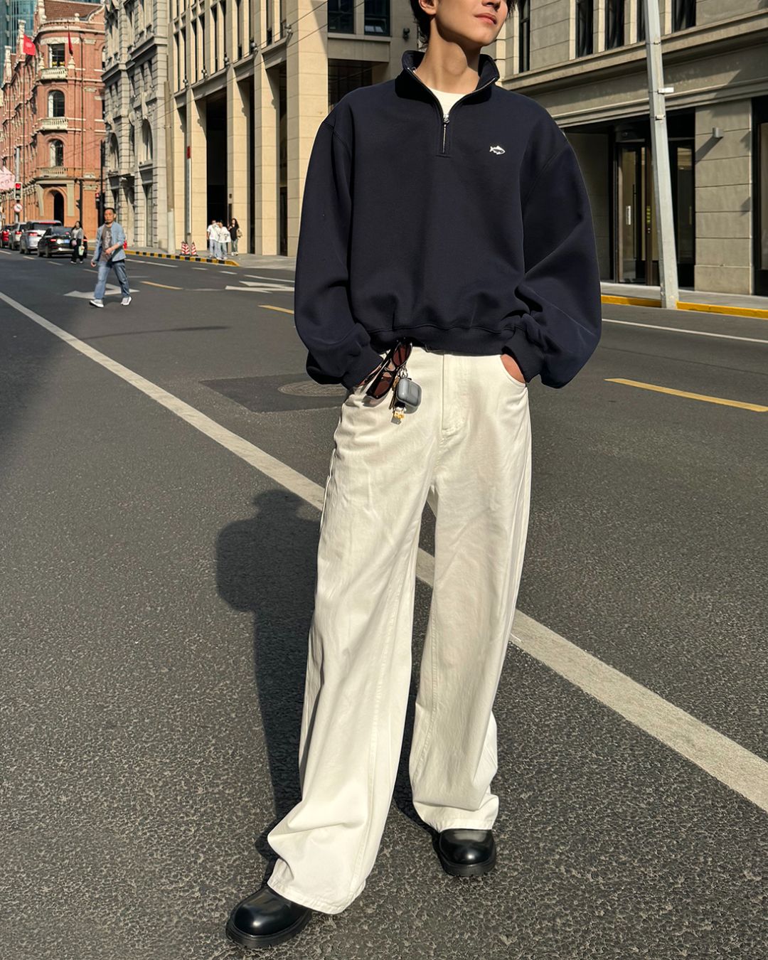 Half-Zip Sweat Pullover　SW091