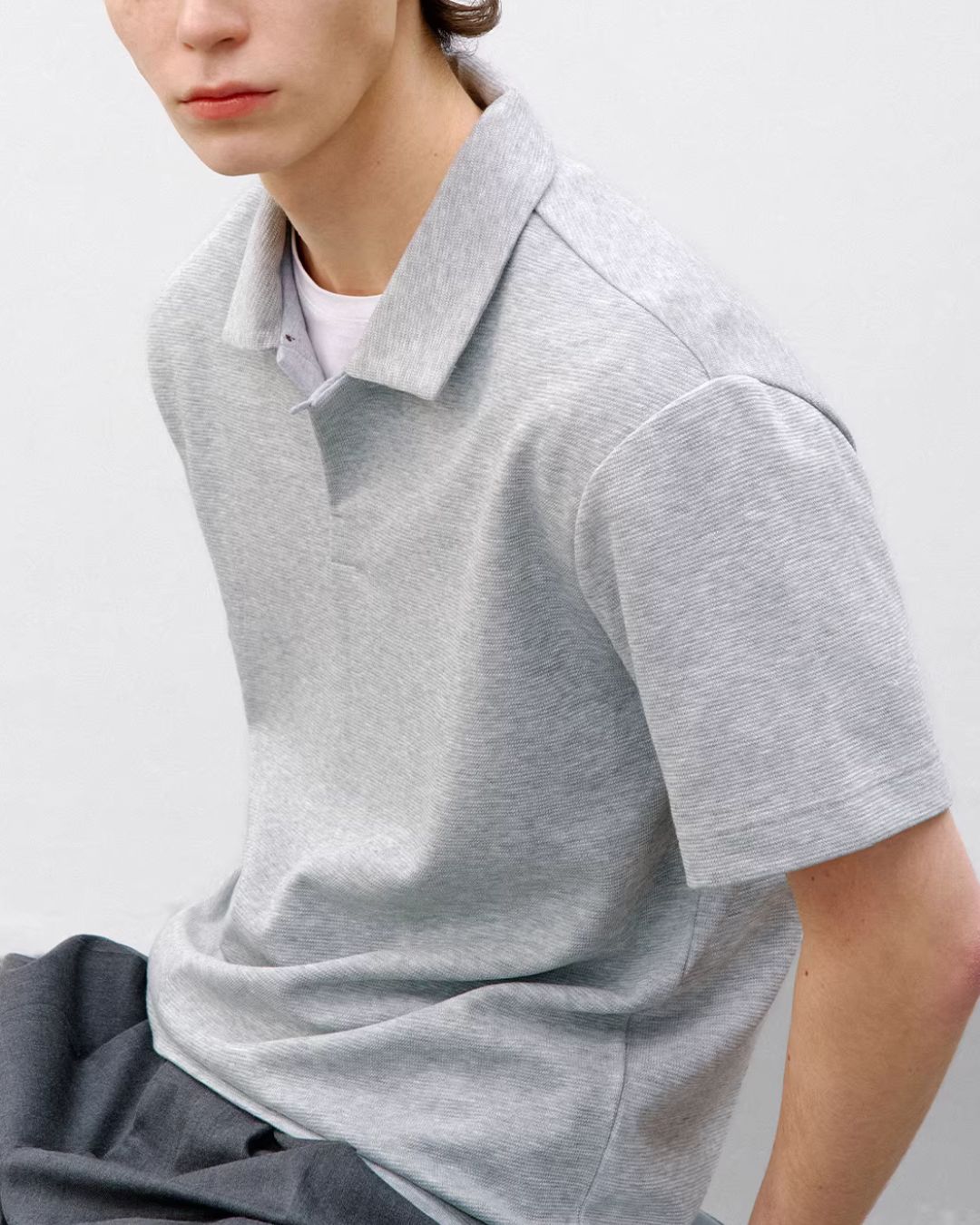 Seagull Collar Polo Shirt　SS077