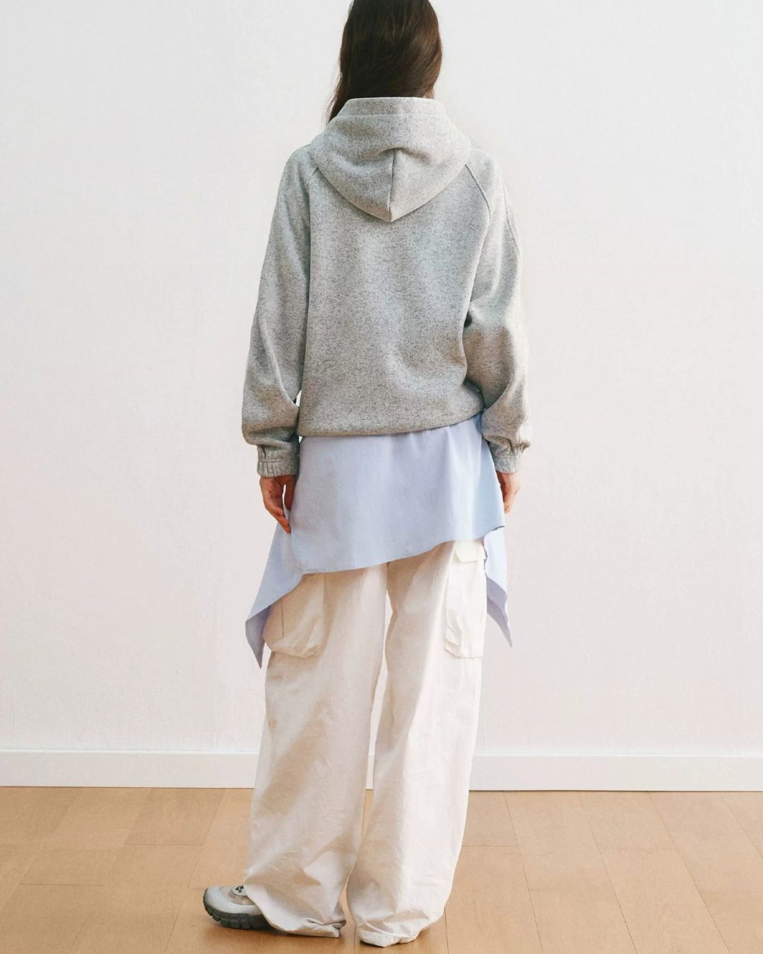 Heathered Zip Hoodie　HD085