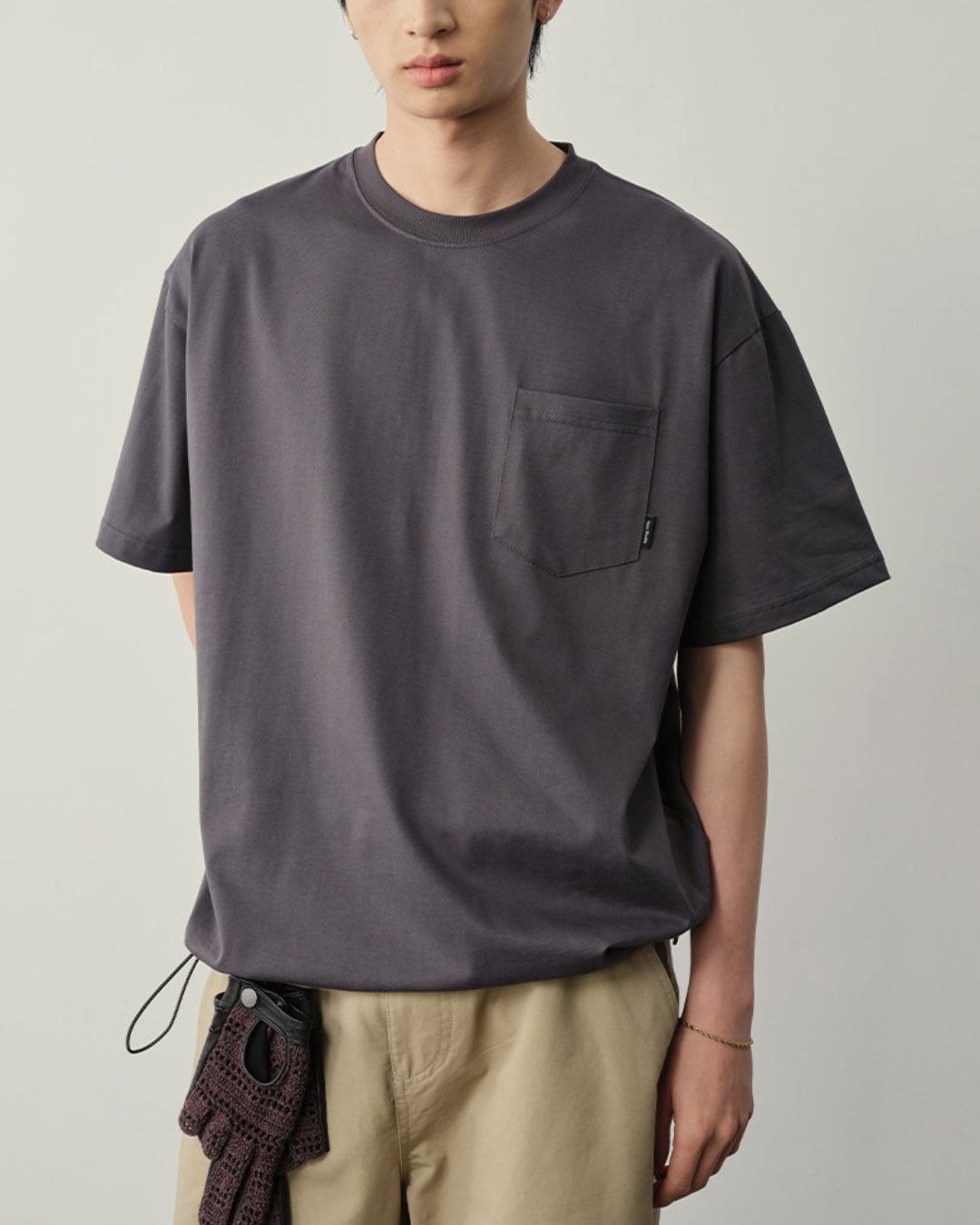 Pocket Drawstring Cool T-shirt　ST183