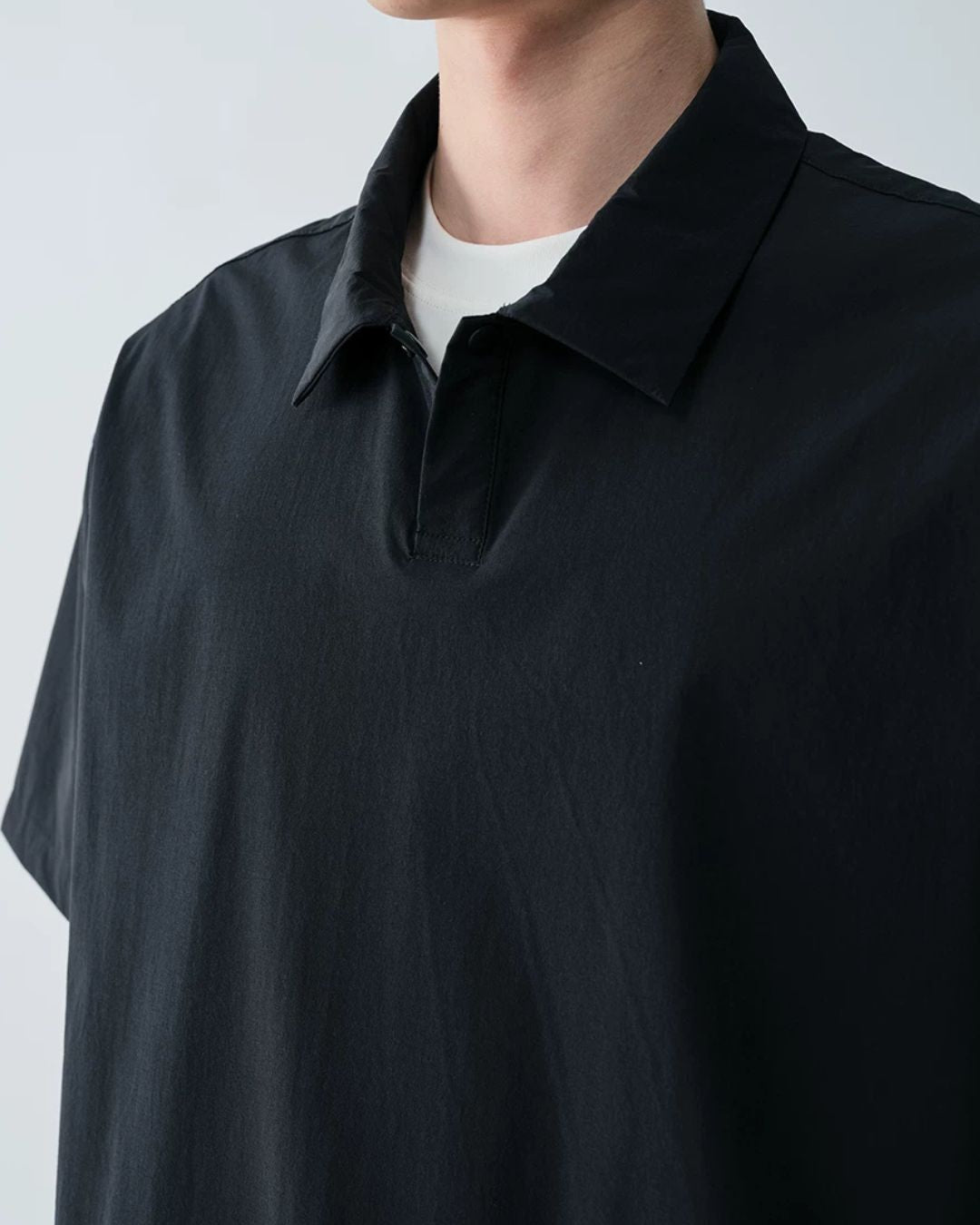 Nylon Drawstring Polo Shirt　SS084
